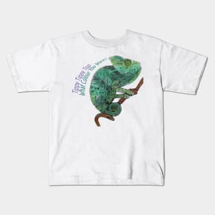 detailed Chameleon Kids T-Shirt